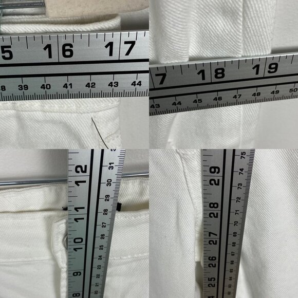 NEW AFRM Distressed High Rise Jeans Size‎ 28 Revolve New Without Tag White Denim - Picture 12 of 13
